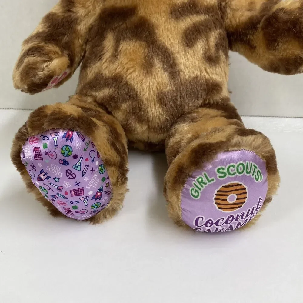 Build A Bear Girl Scout Coconut Caramel Cookie Bear w/swirly coconut caramel fur